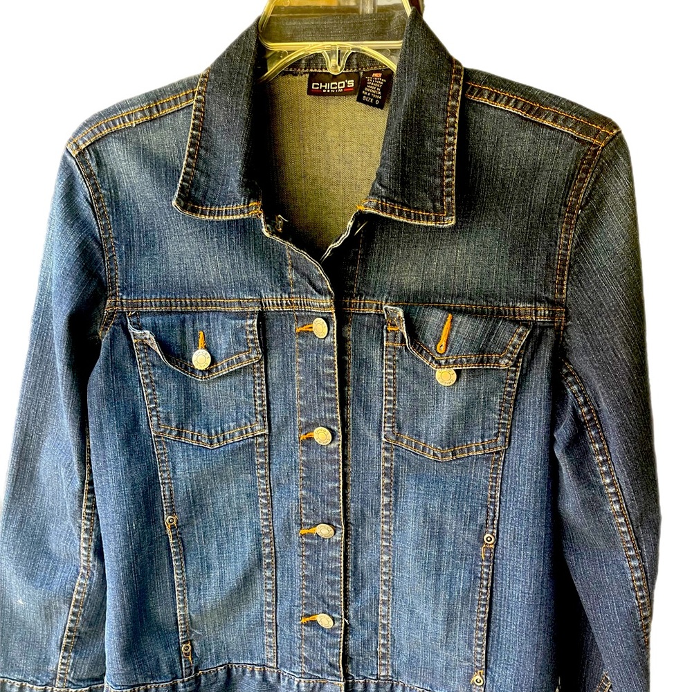 Chico Blue Jean Jacket size 0